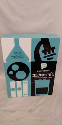 Vintage Microcraft Lab Microscope Lab NO 210 Porter Science