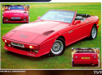 273850) TVR 390 S.E. Cabrio Prospekt 198?