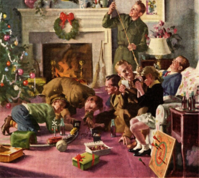 Vintage Coca Cola Coke Ad Holiday Christmas Family Wholesome | eBay