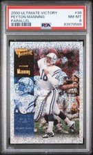 Peyton Manning -  2000 Upper Deck - Ultimate Victory - Copper Parallel - PSA 8