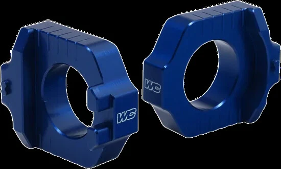 Works синий алюминиевый элитный блок оси пара для Yamaha YZ450F 03-08 - Изображение 3 из 4