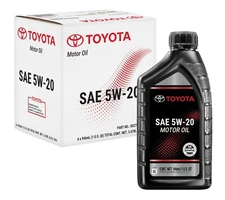 OEM Toyota Lexus Motor Oil 5W20 Case of 6 Quarts 00279-1QT20-01