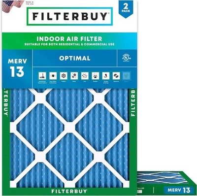 Filterbuy 6x12x1 MERV 13 Air Filter Replacement HVAC Furnace
