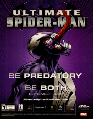 Marvel Ultimate Spider-Man Venom 2005 Video Game Print Ad Poster PS2 Xbox DS