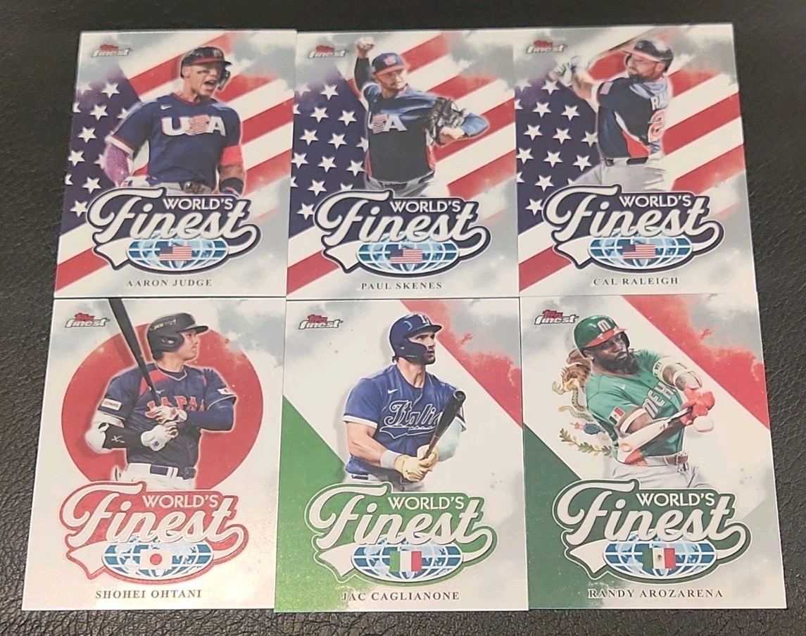 2026 Topps Finest MLB World's Finest Insert WBC Complete Your Set You Pick 