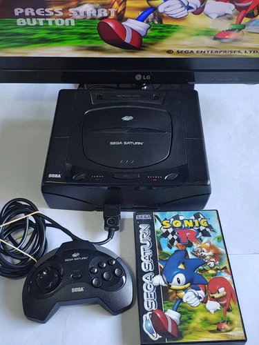CONSOLA SEGA SATURN + CABLES + MANDO + JUEGO PAL LEER DESCRIPCIÓN