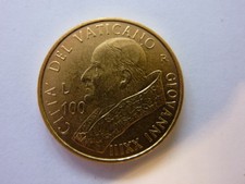 100 Lire Vatikan Papst Johannes Paul II. Vatikanstadt