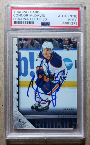 Connor McDavid Signed 2020-21 Young Guns Tribute Achievements PSA/DNA Auto #A-3
