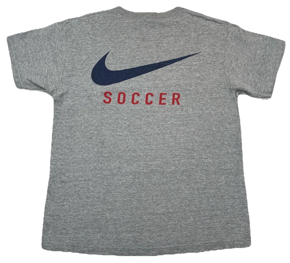 Camiseta de fútbol vintage Nike de Estados Unidos para niños talla XL solo hazlo hecha en EE. UU. gris Foto 2 de 4