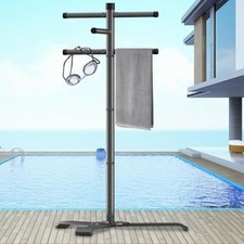 Pool Towel Rack Outdoor Heavy Duty Outdoor Towel Rack 61 Inch Free Standing Rack