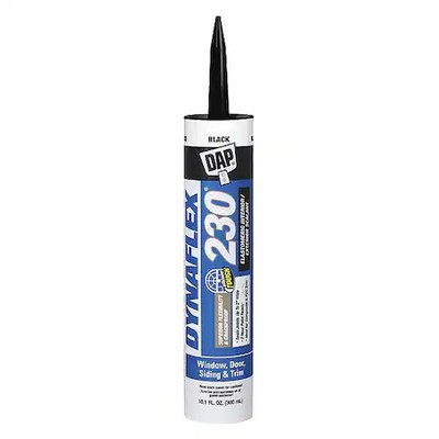 Dap 18280 Acrylic Latex Elastomeric Sealant, 10 Oz, Cartridge, Black,
