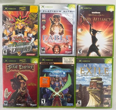 6 Xbox Games Lot: Yu-Gi-Oh! The Dawn of Destiny, Baldurs Gate: Dark Alliance