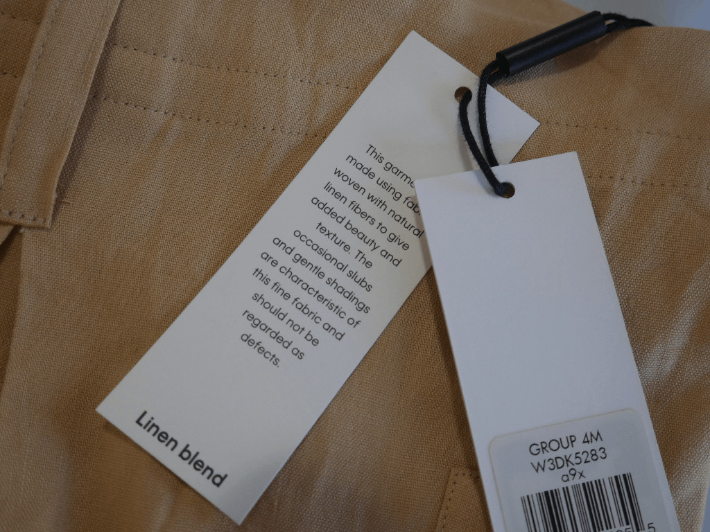 Calvin Klein Woman's Plus Size High-Rise Tie-Waist Cargo Linen Blend Pants 22W thumbnail 6