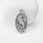 2 Raven Charms, Birds Double Sided Pendant, Earring Charms 25x13mm G37940