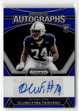 Olumuyiwa Fashanu Rookie Auto 2024 Panini Prizm Draft Picks Blue #DPA-OFU #/149