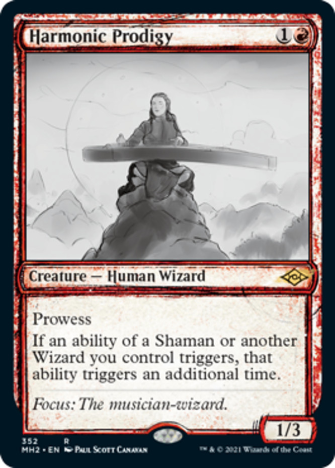1x Lightly Played, English Harmonic Prodigy - Showcase - Modern Horizons 2