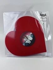 ABBA Lay All Your Love On Me Heart Shaped Valentines 12" Red Vinyl