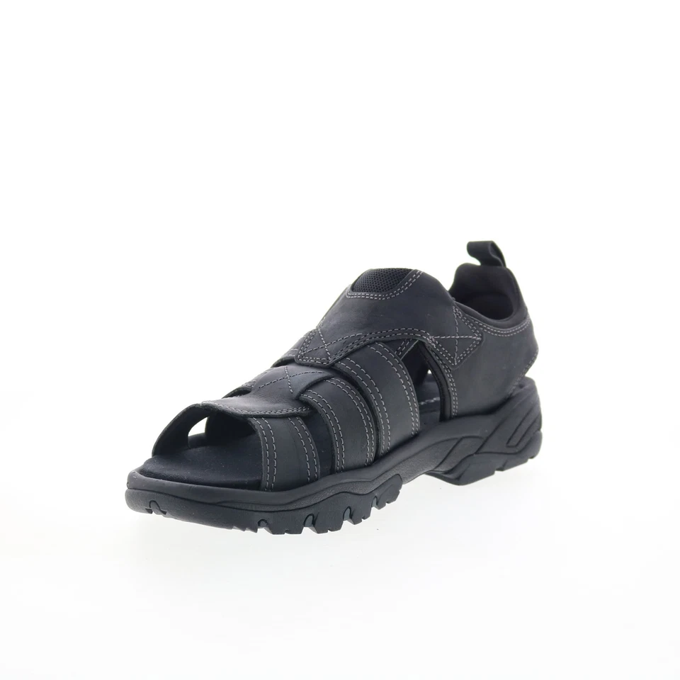 Rockport Rocklake Fisherman CI9179 Mens Black Leather Sport Sandals Shoes - Image 4 of 4