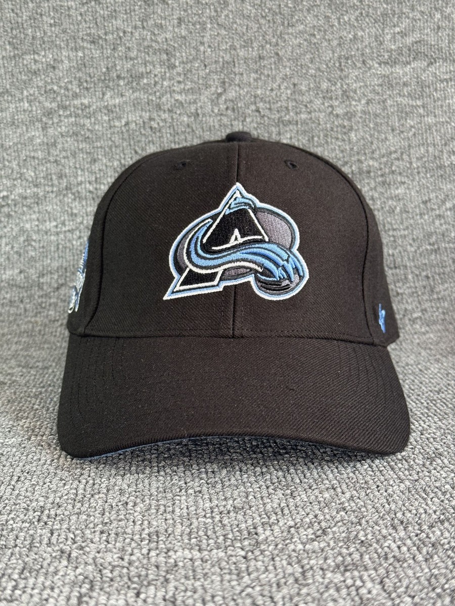 '47 Brand Colorado Avalanche NHL Snapback Hat Black One Size Stanley Cup Patch