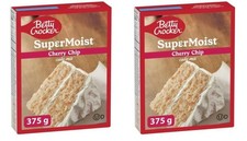 Betty Crocker Super Moist Cherry Chip Cake Mix, 375g 2 Pack 