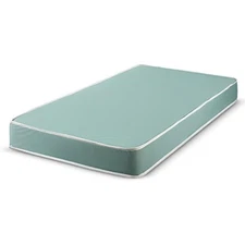 6-Inch Foam Twin Mattress with Water Resistant Vinyl Cover, Firm Sleep