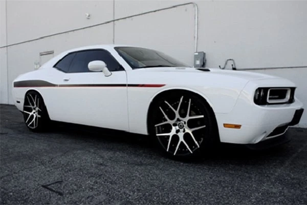 For Dodge Challenger 11-17 1.9" x 2.125" Front & Rear Lowering Coil Springs Foto 3 de 4