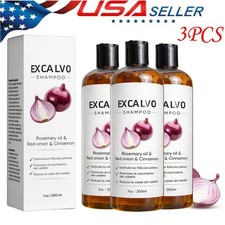 3PCS EXCALVO Shampoo, Natural Formula Hair Growth Shampoo with Rosemary Oil 2026
