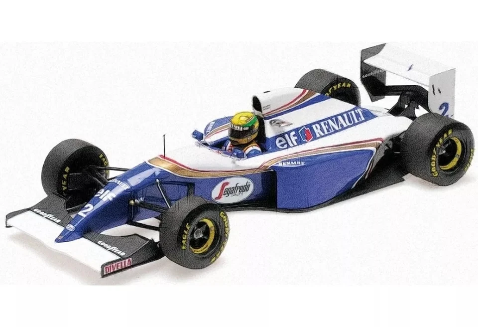 Mini car 1/43 Williams Renault FW16 Ayrton Senna San Marino GP 1994 Weathering s - Image 2 of 2