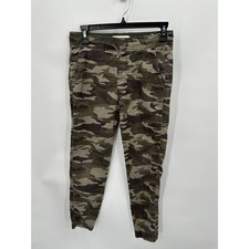 ABERCROMBIE KIDS Boys Cargo Green Camo Joggers // 15/16