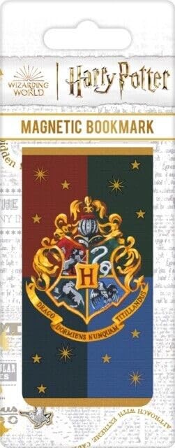 Harry Potter Colourful Crest Hogwarts Magnetic Bookmark - New