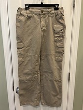 5.11 Tactical Women  s Cotton Canvas Pant Khaki Cargo Size 10 Reg 64358-055