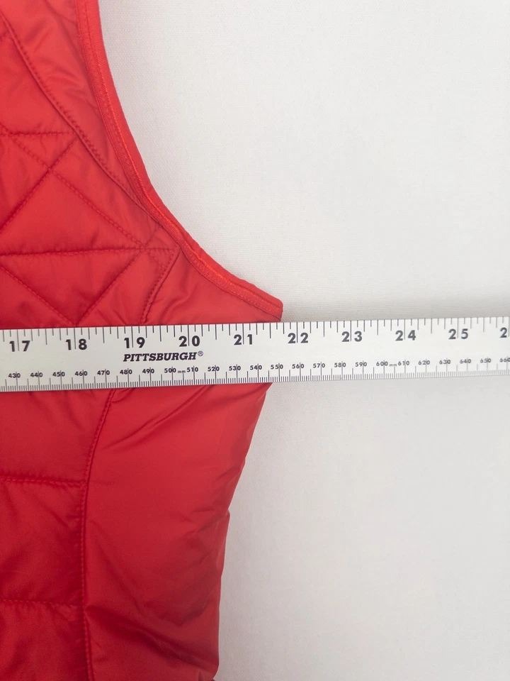 Chaleco acolchado Cutter Buck Weather Tec cremallera completa para mujer XL rojo Carolina del Norte Foto 3 de 4