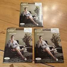 Sears Cling Alon Stockings Ultra Sheer Nylon Sandstone Statuesque LOT OF 3 New