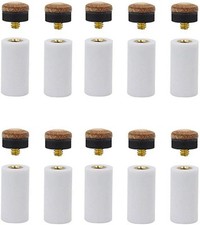 mollensiuer 10 Pieces 13 mm Billiard Cue Tips Pool Stick Replacement...