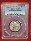 1943 Washington Quarter PCGS GRADED AU58 DDO MINOR VARIETY