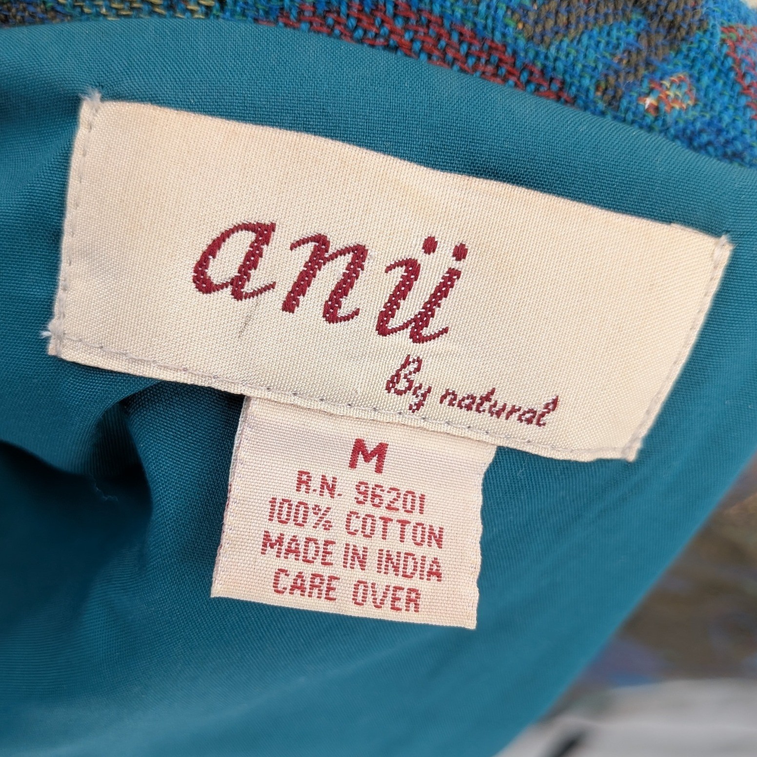 Anu Natural Life Patchwork Jacket M Tapestry Safa… - image 8