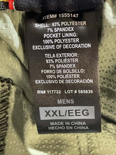 Gerry Pull On Trail Shorts NWT Green Elastic Waist Men’s 2XL Stretch Lightweight - Picture 13 of 16