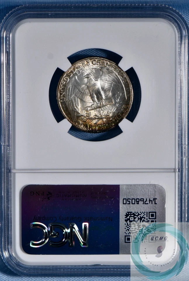 1944-S Washington Quarter NGC MS 67+ - Eye Appealing Delight! - Image 2 of 4