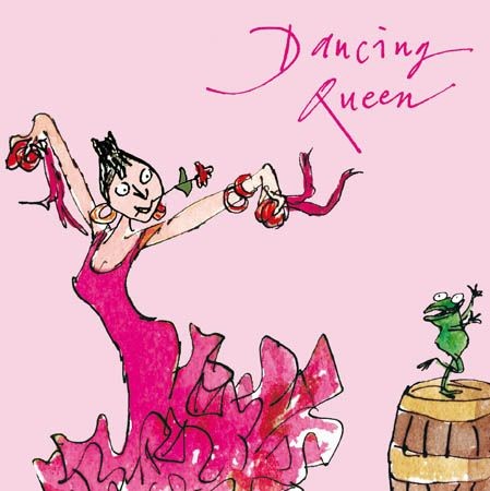 Birthday Card Quentin Blake Dancing Queen