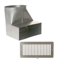 GE UXN70 20.5"x 12.6" OEM Range Hood Recirculation Kit for Custom Insert, Silver