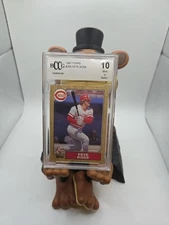 Pete Rose Graded Mint 10 Error Card Red Ink On Chin And Stats Cross Over On Back