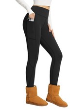 's Fleece Lined Leggings Thick Soft Winter Warm Thermal Waterproof High Waist...