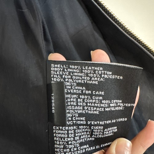 Michael Michael Kors Bikerjacke schwarz Leder Größe XL - Bild 17 von 20