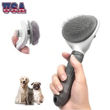 Pets Grooming Brush Self-Cleaning Dog Cat Hair Remover Deshedding Massage Comb