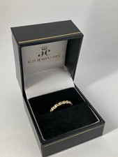 18ct Yellow Gold Diamond Half Eternity Ring JCH jewellery Size K 1/2