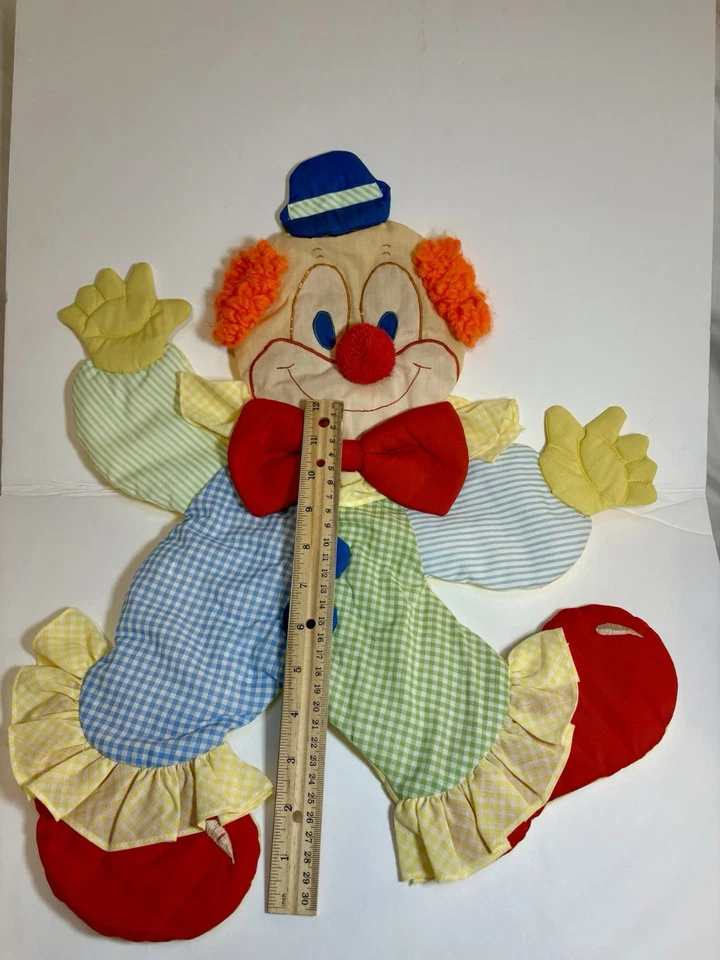 De colección Payaso Tela Colgante de Pared Decoración Guardería Casa de Sombrero Divertido Circo Habitación Decoración Foto 2 de 4