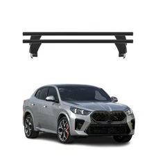 Top Roof Racks Cross Bars Luggage Carrier for BMW X2 U10 2023-2025 Alu Black 2x