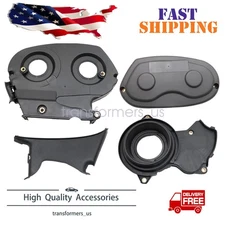 FITS Chevy CRUZE AVEO SONIC Pontiac G3 1.6 1.8 Timing Belt Cover Outer-Inner Set