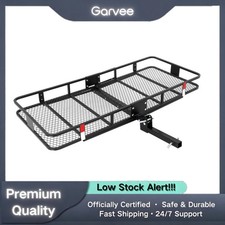 70x30 500lbs Folding Hitch Cargo Carrier 2in Receiver Carbon Steel Reflectors