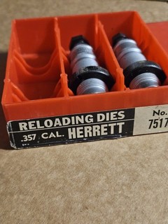 Pacific Durachrome .357 Cal. Herrett reloading die set